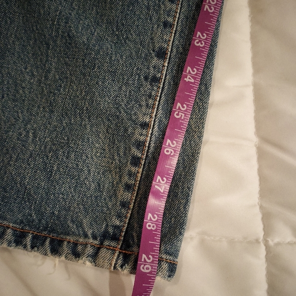 EUC Lucky Brand 100 percent cotton jeans, size 8, 29 waist American made - Picture 7 of 9